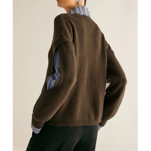 Commense 2 in 1 Ribbed Cutout Sweater NWT, Size S - Picture 3 of 14